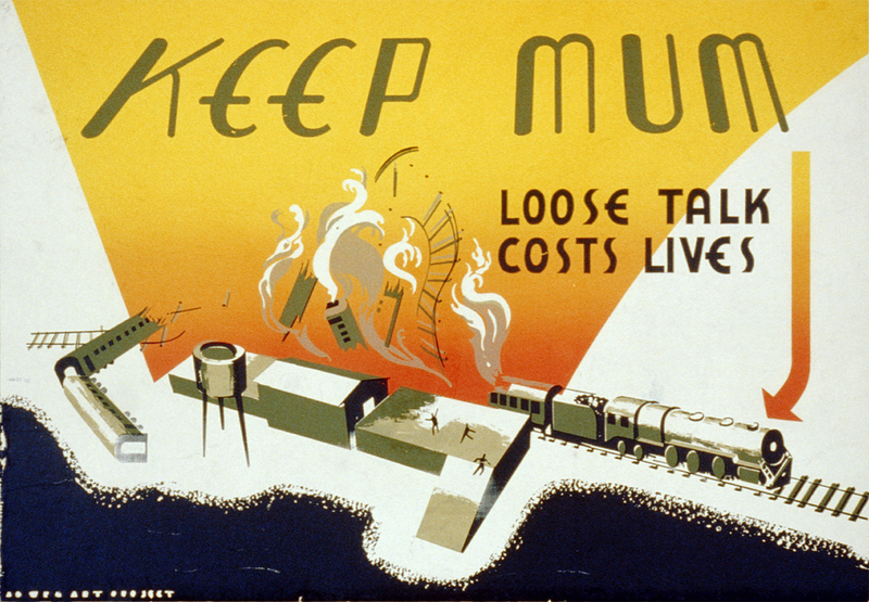 Illustration for article titled The Best Operations Security Propaganda Posters From World War II